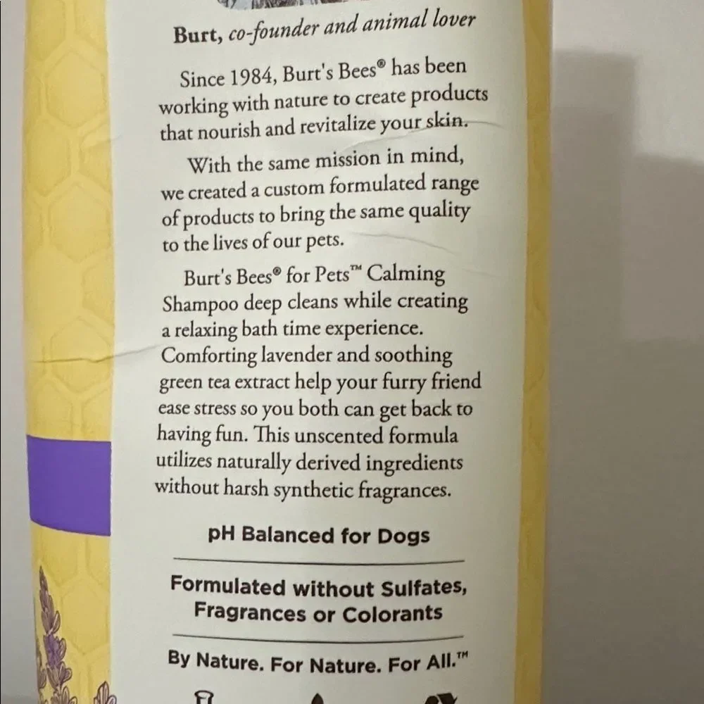 BURT’S BEES for Dogs Calming Dog Shampoo with Lavender & Green Tea 32 fl oz